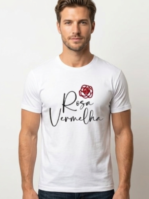 Camiseta Rosa Vermelha