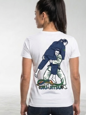 Camiseta Algodão Jiu-Jitsu Baiana Fem