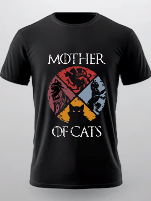 Camiseta Mother of catas Cat Lover Feminina e Masculina | Presente para Amantes de Gatos