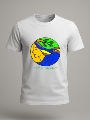 Camiseta Mãe Gaia Unissex Estampa Mística Espiritual 100% Algodão